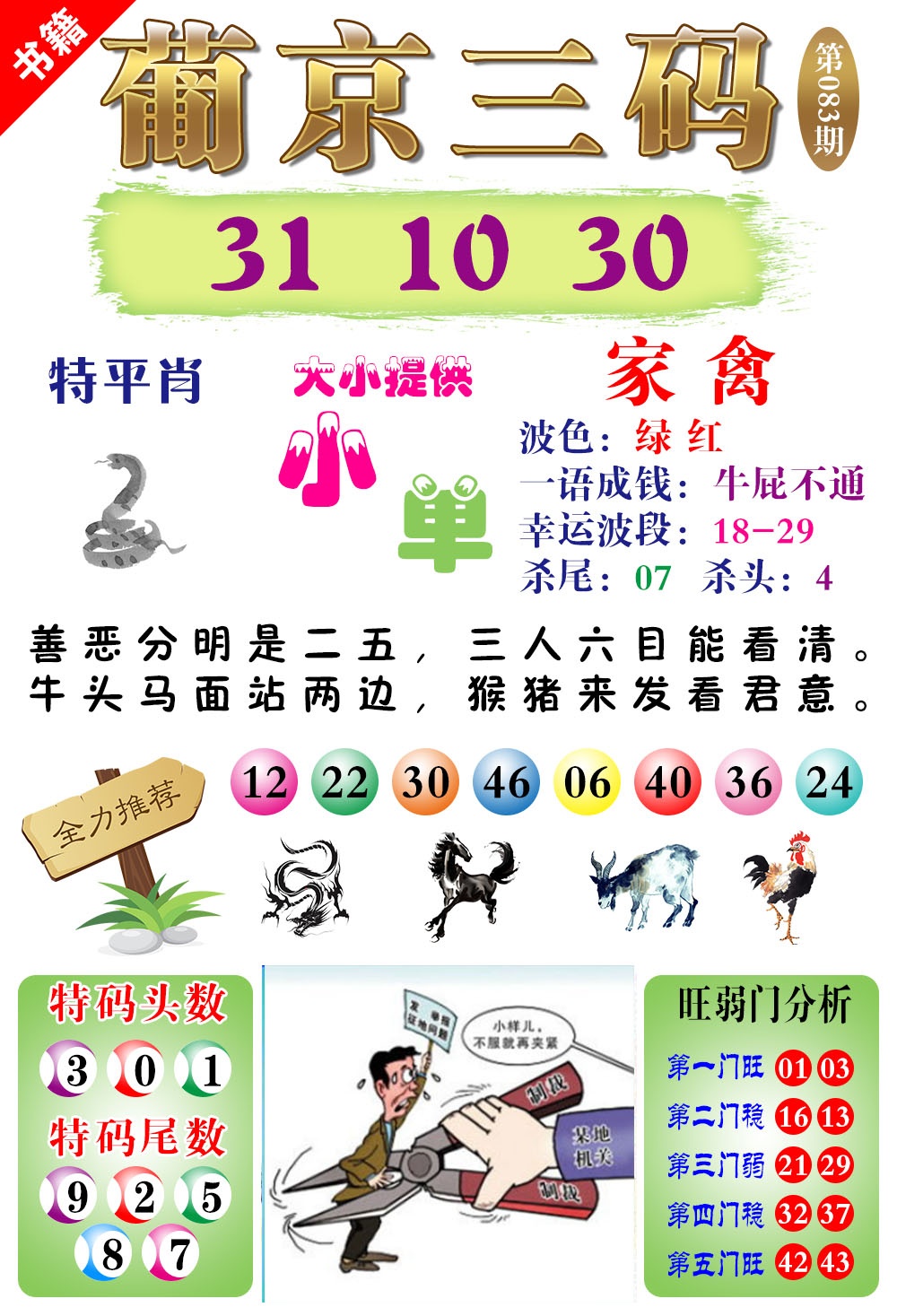 083期澳门葡京三码[图]